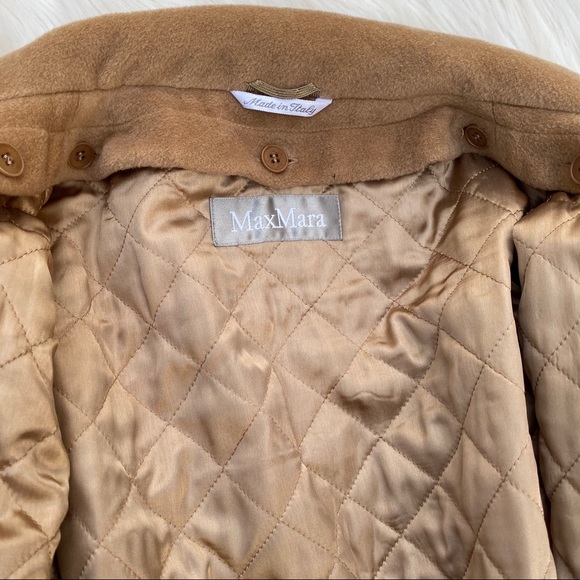 Hold MaxMara cozy camel long trench coat - Picture 8 of 8